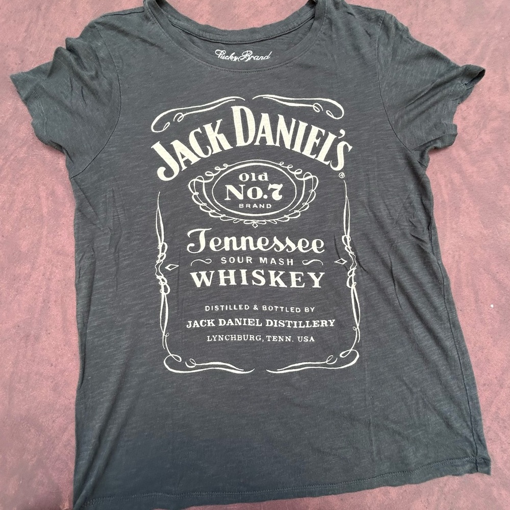 Lucky Brand Gray Graphic Tee